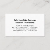 理容師ショップのアイコン |ヘアカット 名刺 (裏面)