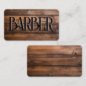 理容師ショップのロゴ/名刺 名刺 (正面/裏面)