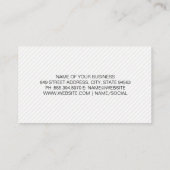 理容師ショップはさみバッジ 名刺 (裏面)