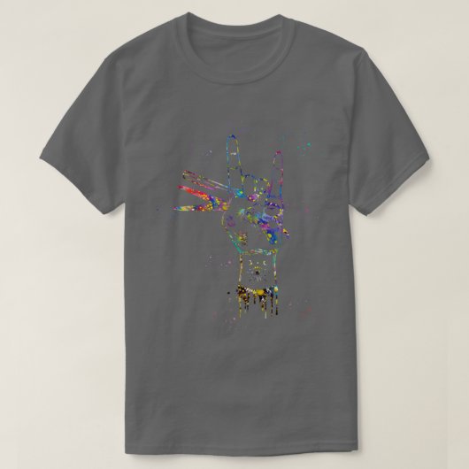 理容師ショップアート3 Tシャツ (デザイン正面)