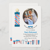 理容師ショップエレメンツフォト招待状 招待状 (正面/裏面)