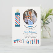 理容師ショップエレメンツフォト招待状 招待状 (スタンド正面)