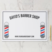 理容師ショップカスタムポール看板 ペーパーパッド (インサイチュ)