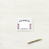 理容師ショップカスタムポール看板 ポストイット (デスク上)