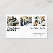 理容師ショップカスタム写真 名刺 (裏面)