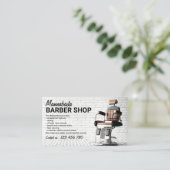 理容師ショップカスタム写真 名刺 (スタンド正面)