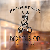 理容師ショップカスタム編集可能ウィンドウの固定 ウィンドウサイン (シート2)