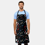 理容師ショップカスタム エプロン (着用した状態)