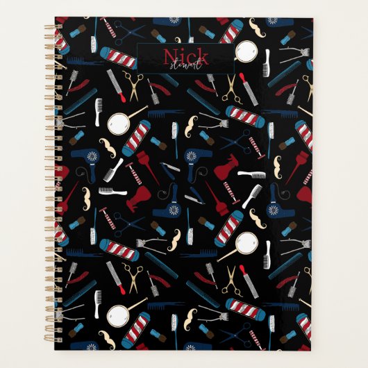 理容師ショップカスタム プランナー手帳 (正面)