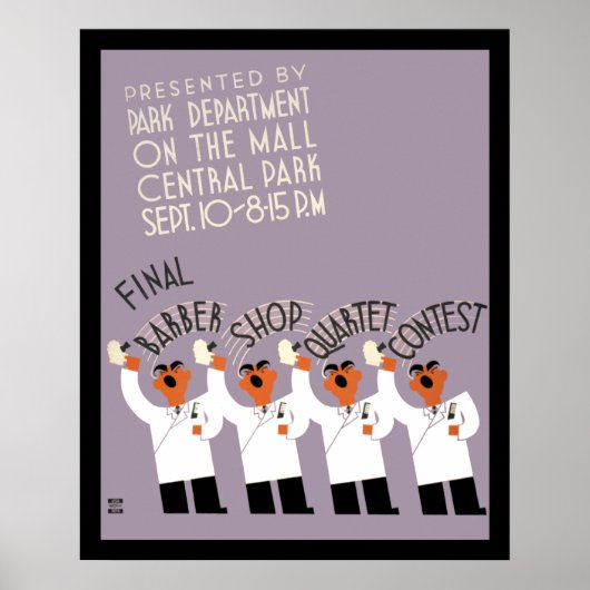 理容師ショップカルテットコンテスト ポスター (正面)