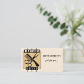 理容師ショップギフト券テンプレート 割引カード (スタンド正面)