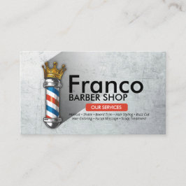 理容師ショップクラウン理容師ポールヘアサロン写真 名刺