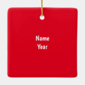 理容師ショップクリスマスオーナメント セラミックオーナメント (裏面)