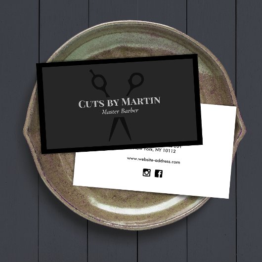 理容師ショップクリッピングシアーズビジネスカード 名刺