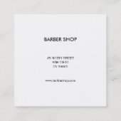 理容師ショップクーポンカードブラック&ホワイト 割引カード (裏面)