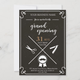 理容師ショップグランドオープニング招待状 招待状