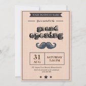 理容師ショップグランドオープニング招待状 招待状 (正面)