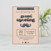 理容師ショップグランドオープニング招待状