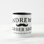 理容師ショップコーヒーマグ、ポールと口ひげ マグカップ (中央)