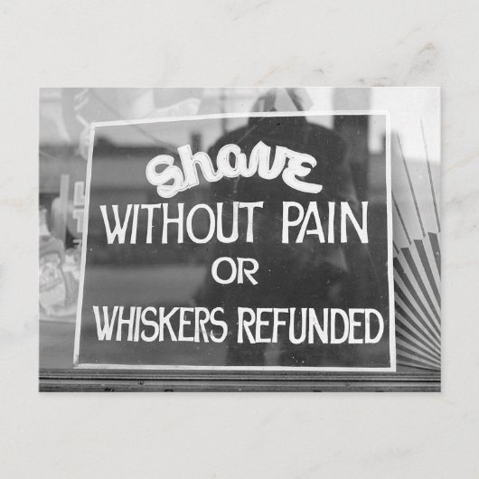 理容師ショップサイン， 1942 ポストカード (正面)