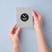 理容師ショップサークルとストライプブラックホテル チラシ (手)