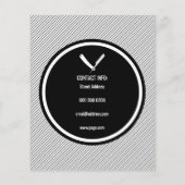 理容師ショップサークルとストライプブラックホテル チラシ (裏面)