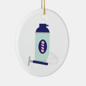 理容師ショップシェービング セラミックオーナメント (右)