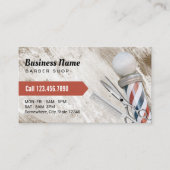 理容師ショップシザー&理容師ポールウッドグランジ 名刺 (正面)