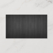 理容師ショップシルバーシザープロフェッショナルダークウッド 名刺 (裏面)