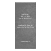 理容師ショップシルバーダークグレーレザーの価格表 ラックカード (裏面)