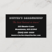 理容師ショップシールドとクラウン 名刺 (裏面)