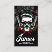 理容師ショップスカルヘアコームプロフェッショナル 名刺 (正面)