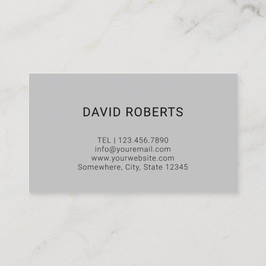 理容師ショップスタイリッシュ理容師ポールロゴブラックヘア 名刺 (裏面)