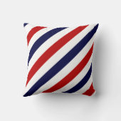 理容師ショップストライプ愛国的パタストライプのーン クッション (裏面)