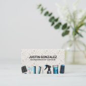 理容師ショップツスタイリッシュール | パターン 名刺 (スタンド正面)