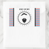 理容師ショップテンプレート 長方形シール (バッグ)