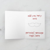 理容師ショップテーマのグリーティングカード カード (内部)