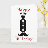 理容師ショップテーマのグリーティングカード カード (黄色い花)