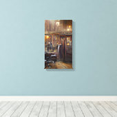 理容師ショップバイKlx キャンバスプリント (インサイチュ (ウッドフロア))