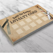 理容師ショップバーバーショップカスタマーロイヤリティパンチ ロイヤリティカード