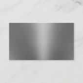 理容師ショップバーバーバーショップメタリックシルバーロイヤリティ ロイヤリティカード (裏面)