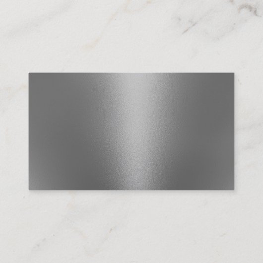 理容師ショップバーバーバーショップメタリックシルバーロイヤリティ ロイヤリティカード (裏面)