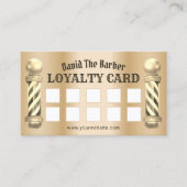 理容師ショップバーバーバーモダンショップ金ゴールドロイヤリティ ロイヤリティカード (正面)