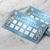 理容師ショップバーバーモダンショップブルーロイヤリティ ロイヤリティカード