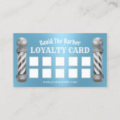 理容師ショップバーバーモダンショップブルーロイヤリティ ロイヤリティカード (正面)