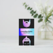 理容師ショップヒップスターホログラム 名刺 (スタンド正面)