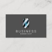 理容師ショップブルーシザーダエレガントーク美容師 名刺 (正面)