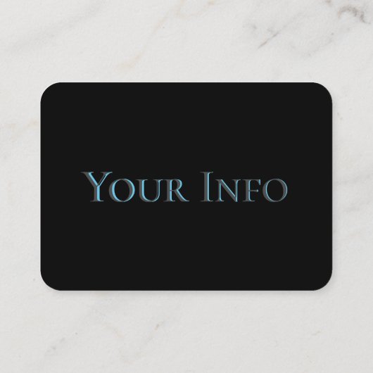 理容師ショップブルー抽象芸術名刺 名刺 (裏面)