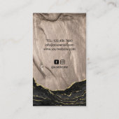 理容師ショップブロンズモダンバーバーショップ美容師 名刺 (裏面)