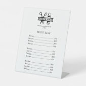 理容師ショッププロフェッショナルサロン価格表 台座サイン (正面)